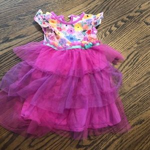 Purple and floral tule skirt Matilda Jane dress